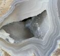 Crystal Filled Dugway Geode (Polished Half) #38869-1